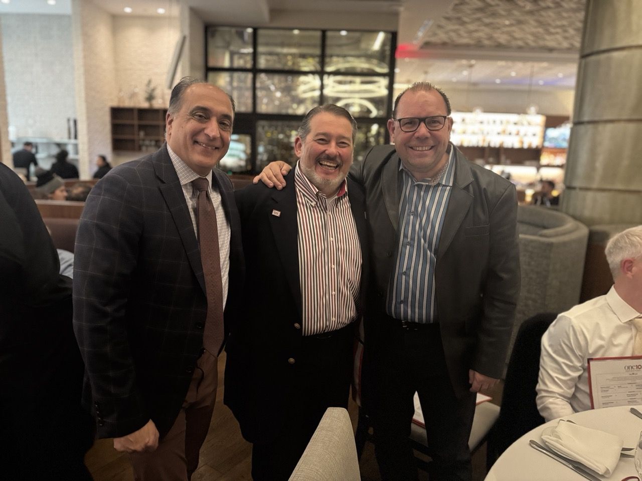 From left to right: Rich Cecchi, International Counselor Rich Santoriello, Mike Shannon