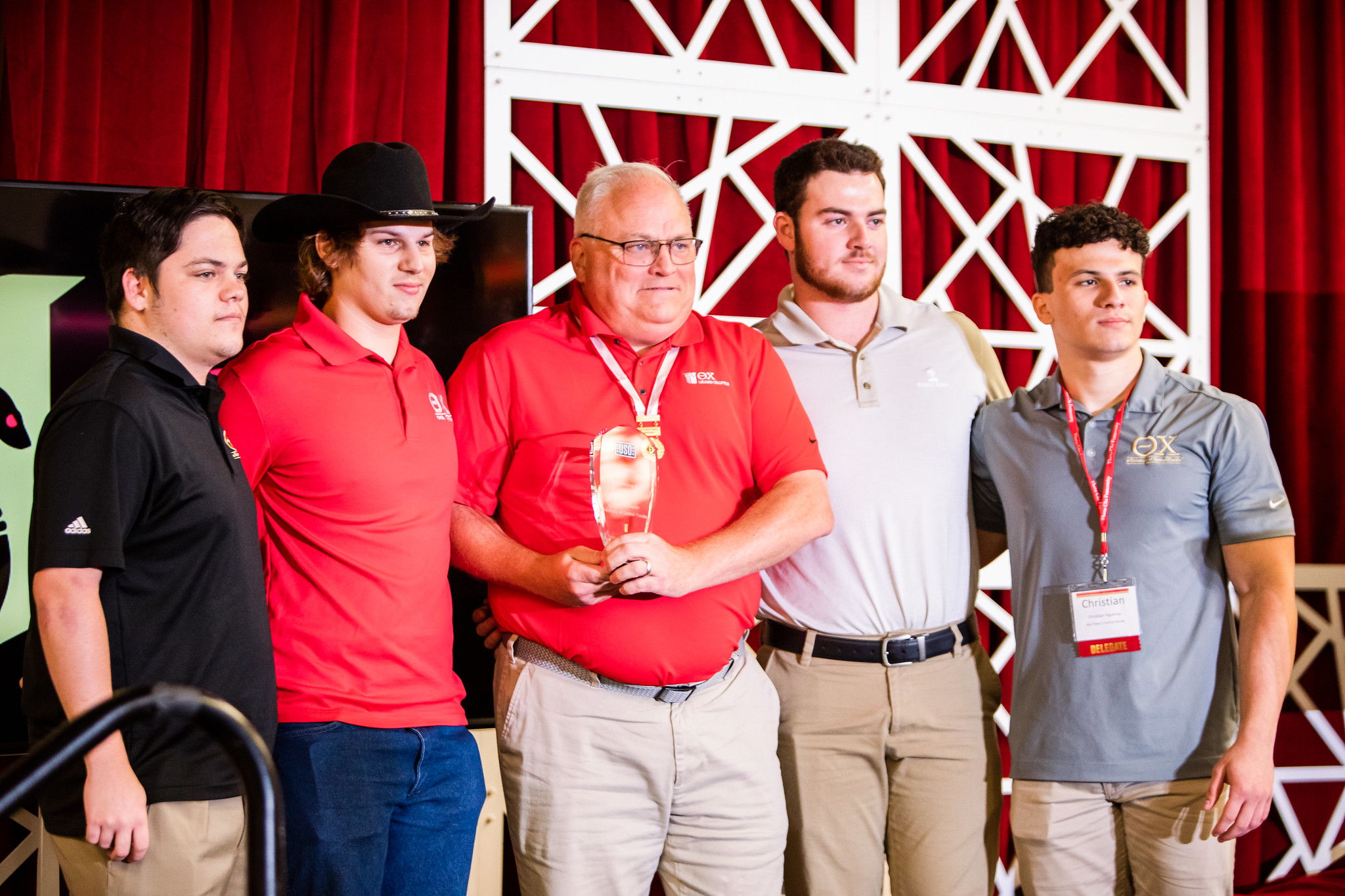 Iota Theta/Florida State recipient of the USO Fundraising Award