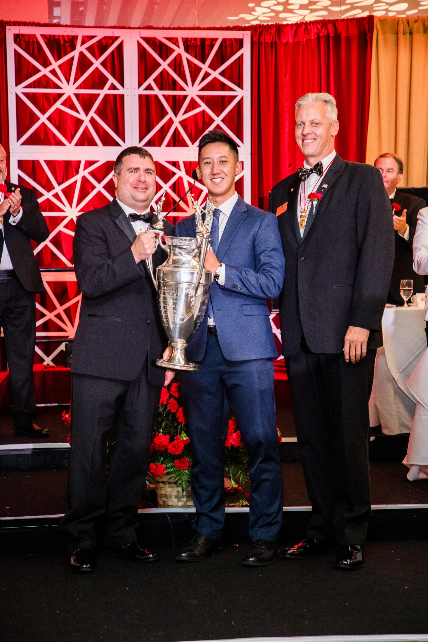 Christian Tan with the Colley Trophy Christian Tan with the Colley Trophy