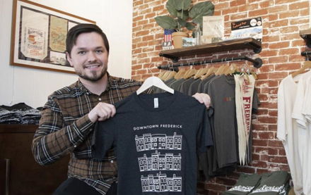 Image for Open for Business: Frederick Bound sells Frederick-themed T-shirts and more