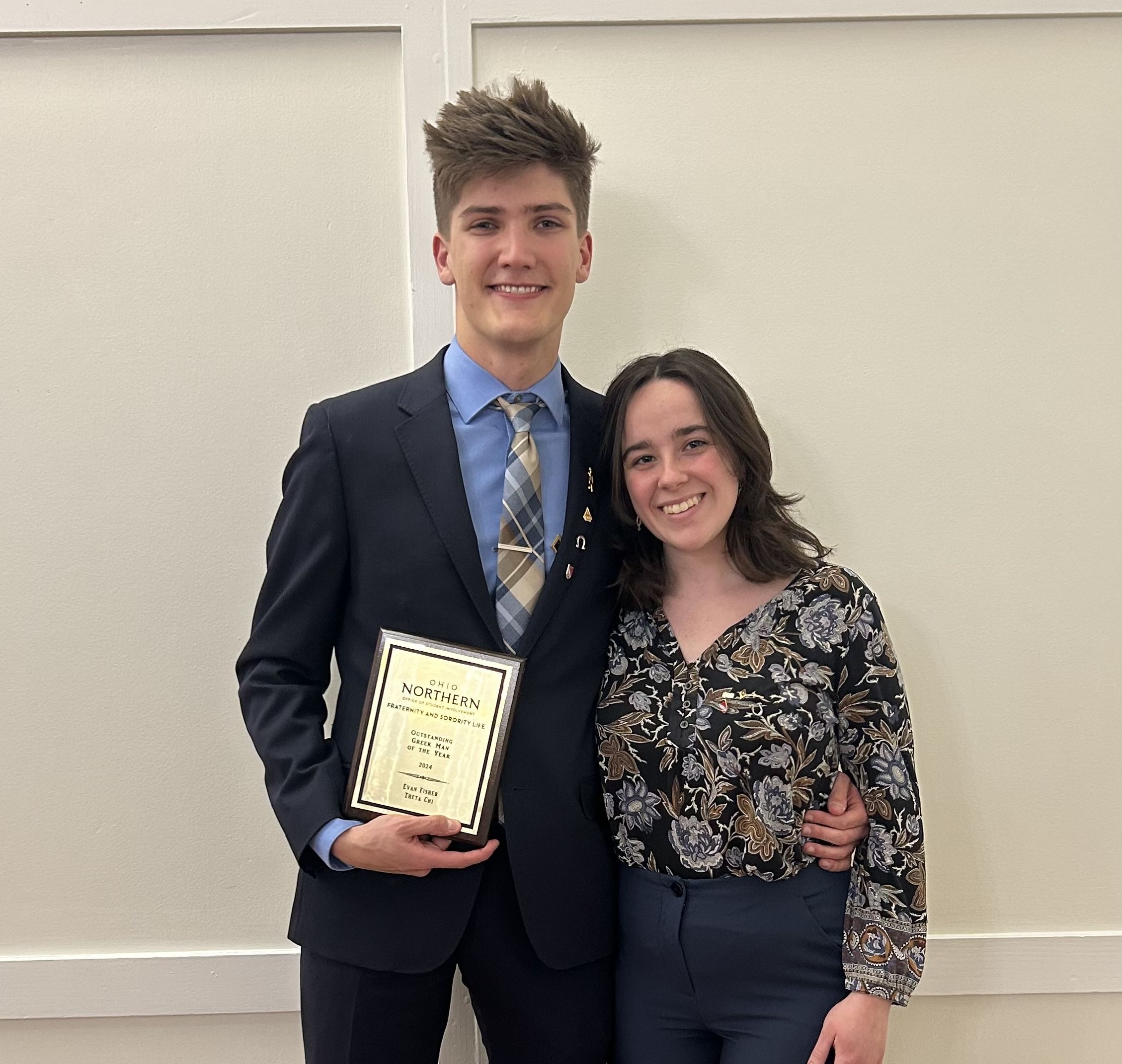 Image: Fisher and his girlfriend